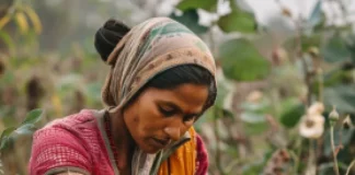 m_mathew004_A_Indian_woman_cutting_dried_leaves_of_a_rose_plant_f20dd652-58ab-40f8-91bf-16c72948b559